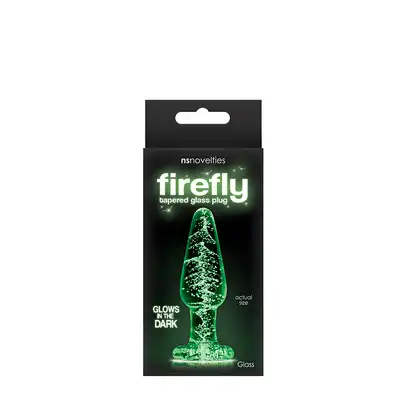 NsNovelties - Firefly Glass Plug S. Szklany świecący w ciemnościach plug analny