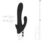 Easy Toys - Stellar Vibe Rabbit - Black Wibrator króliczek z miękkiego silikonu z potrójną stymulacją