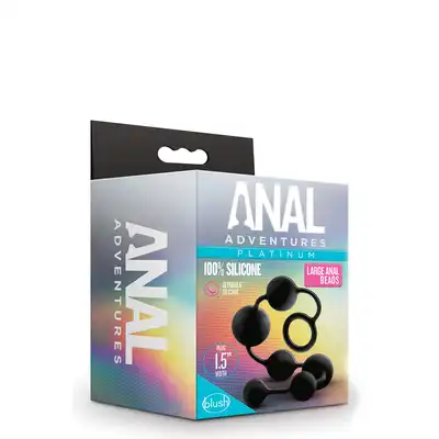 Anal Adventures Large Anal Beads. Duże kulki analne, odkryj nowe doznania sam lub z partnerem