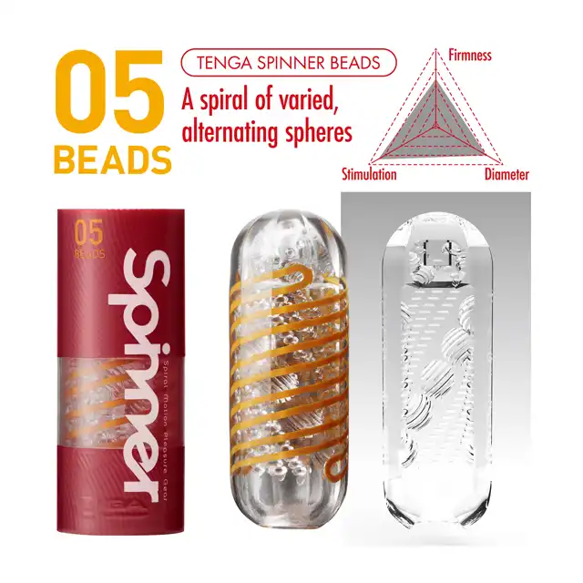 Tenga-Spinner Masturbator 05 Beads Masturbator dla panów