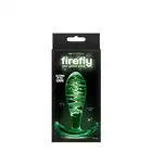 NsNovelties - Firefly Glass Ace. Szklany plug analny z fosforyzującymi drobinkami. 