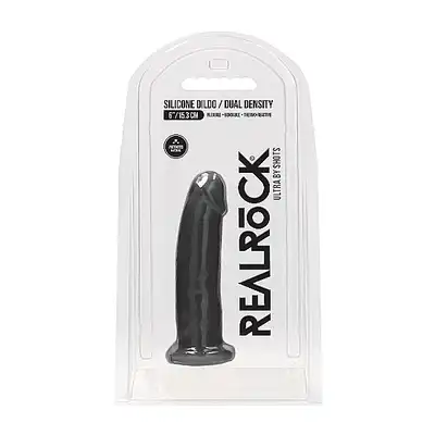 Silicone Dildo Without Balls - 15,3 cm - Black