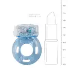 Easy Toys - Vibrating Cock Ring Blue Ring z wibrującym motylkiem w kolorze niebieskim