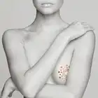 Bijoux Indiscrets-Mimi Temporary Tattoo Zestaw pięknych tatuaży na piersi - 3 zestawy: zloty, srebrny, miedziany