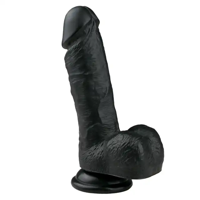 Easy Toys - Realistic Dildo - 17,5 cm BL Realistyczne dildo z przyssawką 17,5 cm w kolorze czarnym