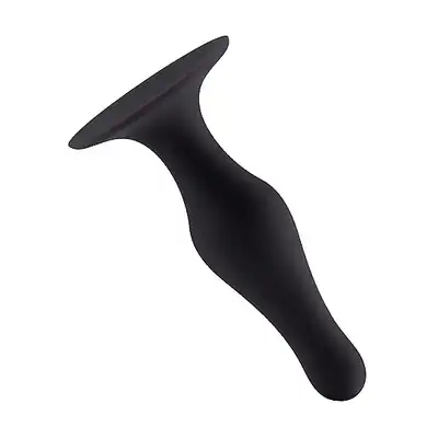 Butt Plug with Suction Cup - Medium - Black