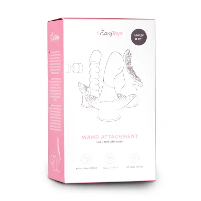Easy Toys - Spiral Wand Attachment. Odlotowa nakładka na wibrującą różdżkę. Ze stymulacją łechtaczki