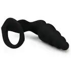 Easy Toys - Pleasing Plug With Ring Korek analny i pierścień na penisa z wysokiej jakości silikonu