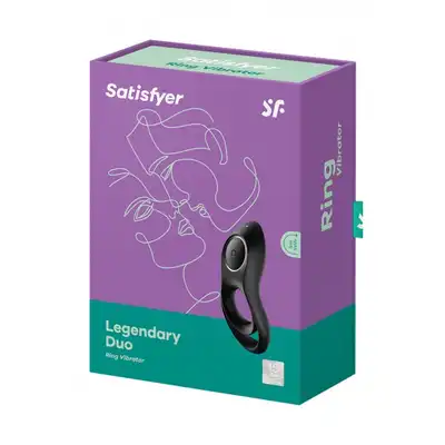 Satisfyer - Legendary Duo USB. Podwójny ring erekcyjny, 12 trybów wibracji 