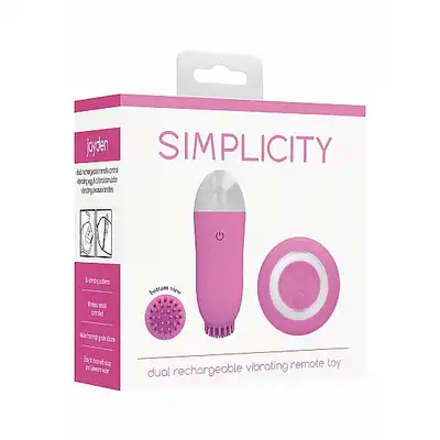 Jayden - Dual Rechargeable Vibrating Remote Toy - Pink
