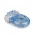 Easy Toys - Vibrating Cock Ring Blue Ring z wibrującym motylkiem w kolorze niebieskim