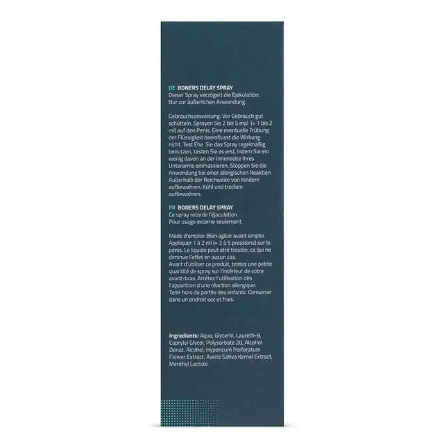 Boners Delay Spray Spray przedłużający stosunek 15 ml