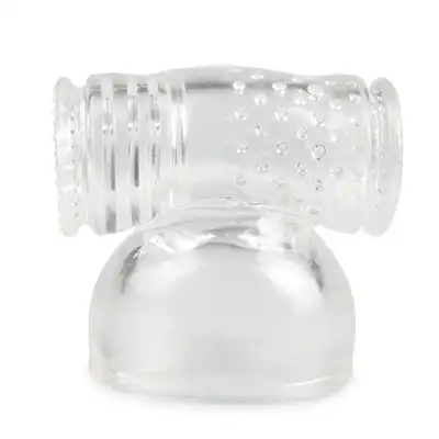 Easy Toys - Wand Attachment - Clear Mega stymulująca nakładka na różdżkę