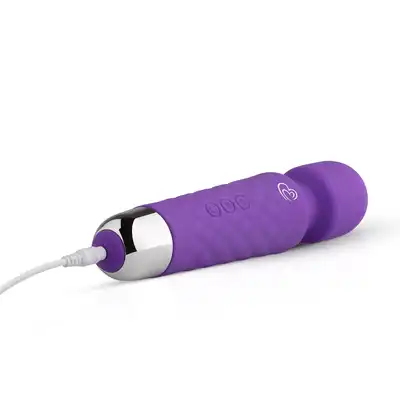 EasyToys Mini Wand Vibrator - Purple Magiczna różdżka 18 wzorów wibracji, ładowny na USB