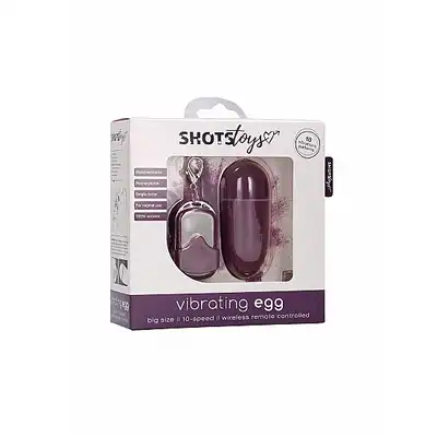10 Speed Remote Vibrating Egg - Big - Purple