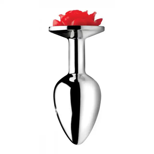 Booty Sparks - Red Rose S. Elegancki korek analny z czerwoną różą 
