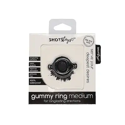 Gummy Ring - Medium - Black