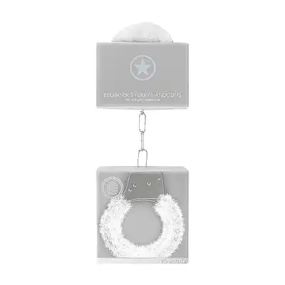 Beginner"s Handcuffs Furry - White