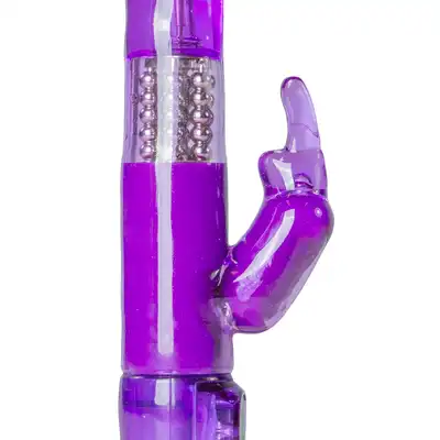 Easytoys Purple Rabbit Vibrator Wibrator króliczek z ruchomymi kulkami, 12 programów