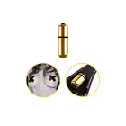 FF - Goldvibrating Micro G-String Set - zestaw stringów ze złotymi zdobieniami z wibrującym pociskiem