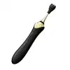 Zalo - Clitoral Bess Black USB. Luksusowy stymulator łechtaczki i punktu G, 3 nakładki. Mega design. 