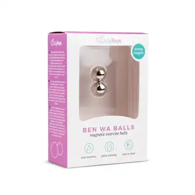Easy Toys Gold ben wa balls - 25mm Srebrne kulki gejszy