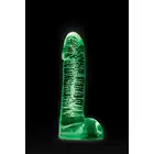 NsNovelties - Firefly Glass Dildo. Szklane świecące w ciemnościach dildo 