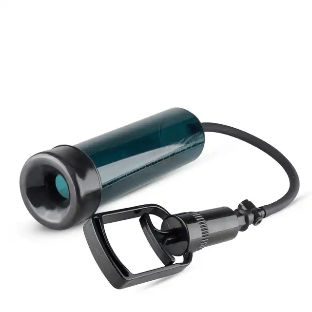 Easy Toys Finger Grip Penis Pump - Black Pompka próżniowa z wygodną rączką i podziałką do mierzenia efektów !