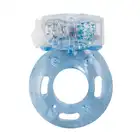 Easy Toys - Vibrating Cock Ring Blue Ring z wibrującym motylkiem w kolorze niebieskim