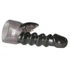 Easy Toys - Spiral Wand Attachment . Czarna nakładka na magiczną różdżkę. Stymulująca spirala 