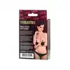 Theatre - Nipple Clamps. Metalowe klamerki na sutki z czarnymi puchatymi piórkami 