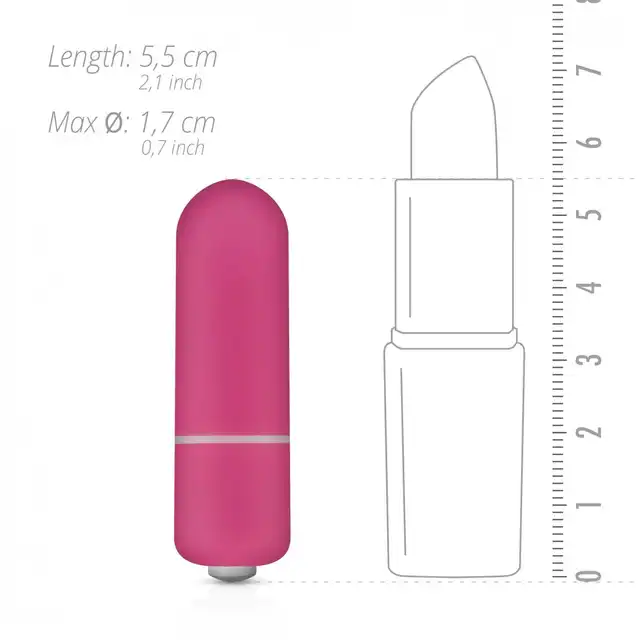 Easy Toys - Mini Bullet 10 speed Wibratorek kieszonkowy w kolorze różowym