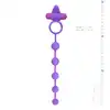 Easy Toys - Triple Pleasure Cock Ring ze stymulatorem łechtaczki i koralikami analnymi