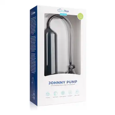 Easy Toys - Johnny Pump Pompka powiększajaca penisa 23 cm - czarna z podziałką !