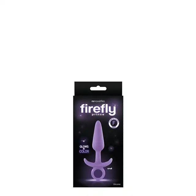 NsNovelties - Firefly Prince Small Purple. Świecący w ciemnościach fioletowy korek analny