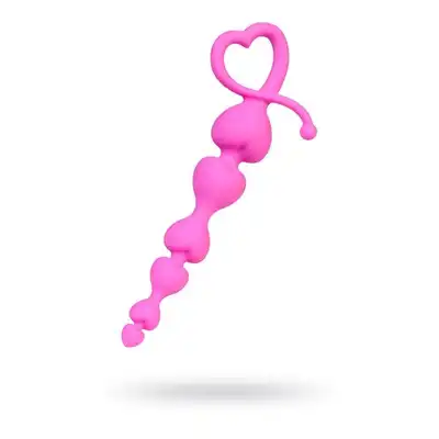 ToDo - Sweety Pink Anal Beads. Różowe koraliki analne w kształcie serduszek 
