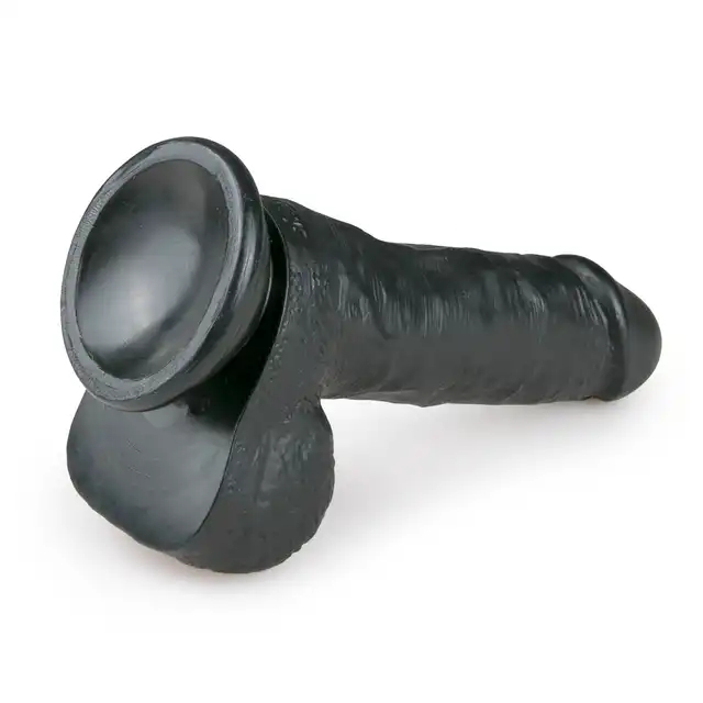 Easy Toys - Realistic Dildo - 17,5 cm BL Realistyczne dildo z przyssawką 17,5 cm w kolorze czarnym