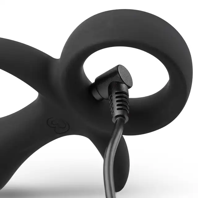 Easy Toys - Butt Buzzer Black Plug Idealny koreczek analny dla początkujących, który można używać pod prysznicem, 10 programów wibracji !