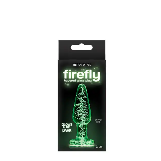 NsNovelties - Firefly Glass Plug S. Szklany świecący w ciemnościach plug analny