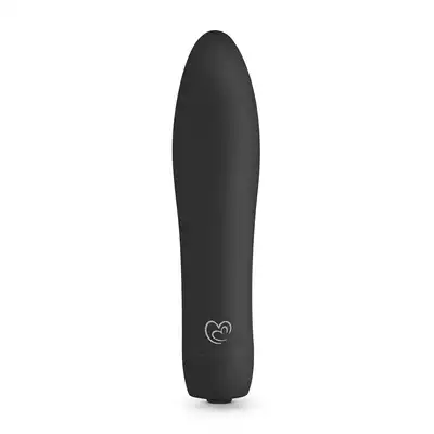 Easy Toys - Velvet Vibe Black Aksamitny mini wibrator, który możesz zabrać pod prysznic !