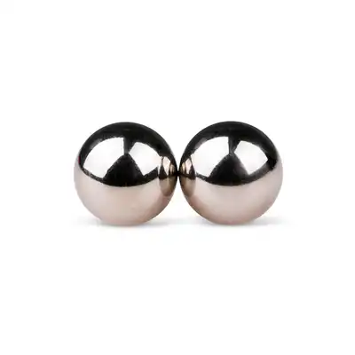 Easy Toys Gold ben wa balls - 25mm Srebrne kulki gejszy