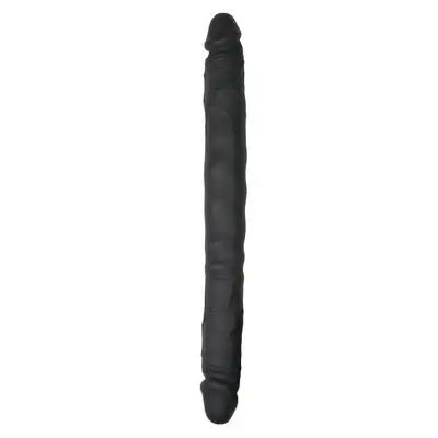 Easy Toys - Silicone Double Ended Dildo Realistyczne podwójne dildo 30 cm w kolorze czarnym