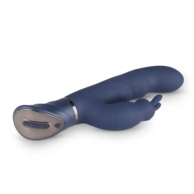 Easy Toys - Midnight Rabbit Black - Wibrator stymulujący punkt G i łechtaczkę - 10 programów, USB