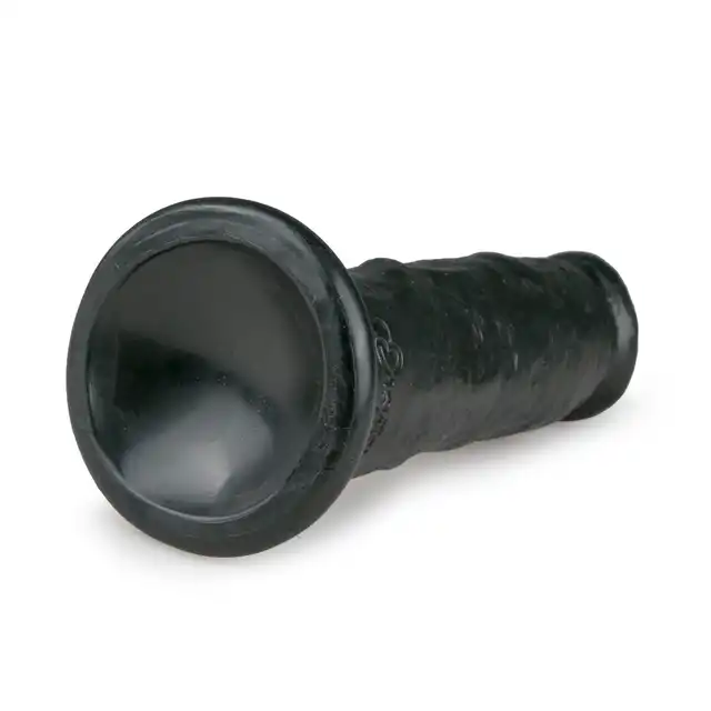 Easy Toys - Realistic Dildo - 15,5 Naturalne dildo z przyssawką 15,5 cm w kolorze czarnym