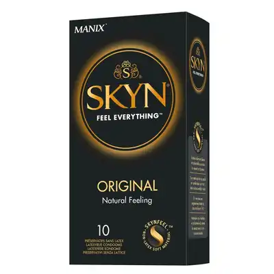 Skyn - Original 10 sztuk 53mm. Nielateksowe, ultra cienkie prezerwatywy. Zaawansowana technologia SKYNFEEL
