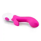 Easy Toys - Lily Vibe Pink Jedwabiście gładki wibrator z elastycznym stymulatorem, 10 programów wibracji