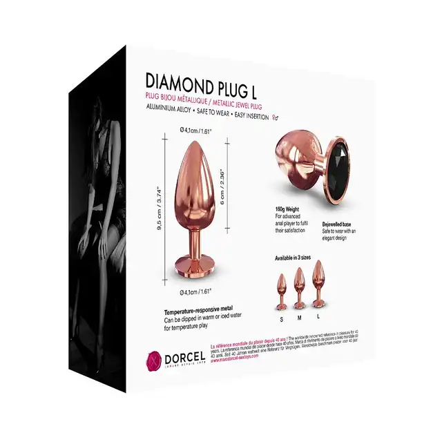 Dorcel - Diamond Plug L Ekskluzywny korek analny w rozmiarze L
