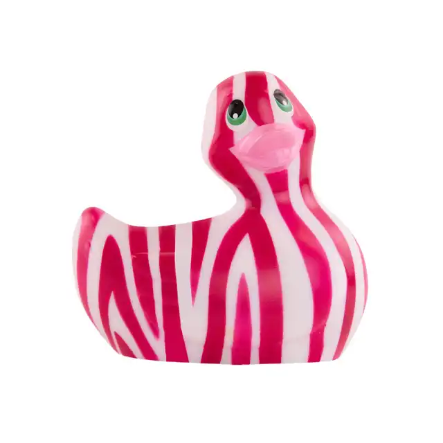 I Rub My Duckie 2.0 . Uroczy wibrator w kształcie kaczuszki. Biało-różowy. 7 trybów wibracji 