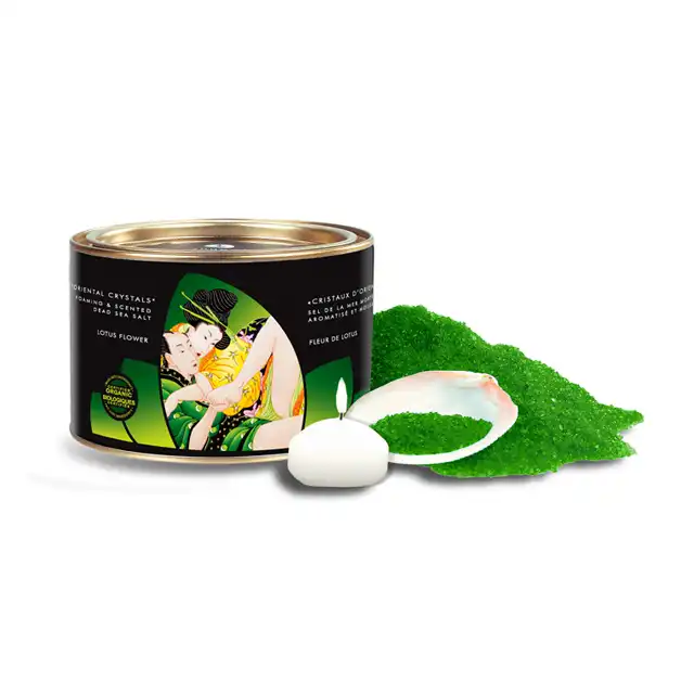 Shunga - Lotus Flower Bath Salt - sól do kąpieli o zapachu lotosu, rozpali zmysły