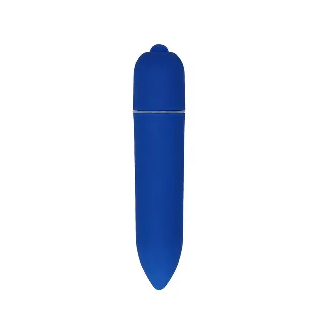 Shots Toys - Power Bullet Blue. Mini wibrator 10 trybów. Modny ciemnoniebieski kolor 